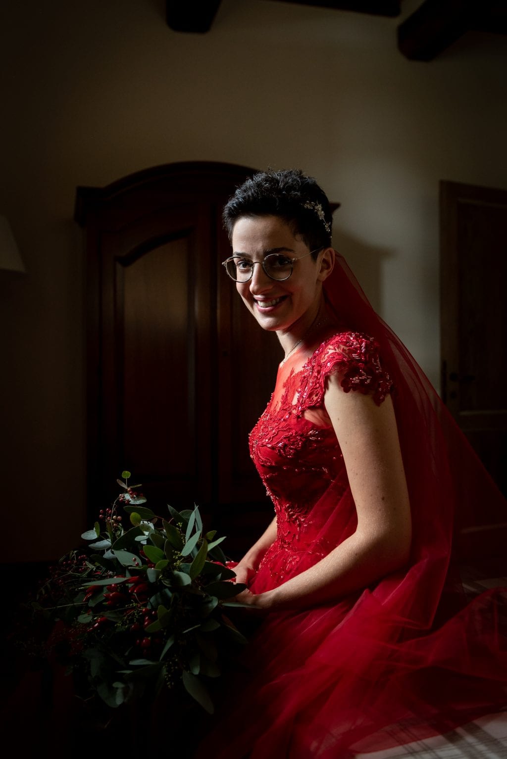 portrait-red-dress-bride-wedding-photo
